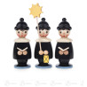 Kurrendefiguren schwarz, 18cm (3)