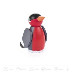 Stimmungsvogel rot/grau