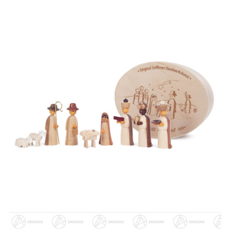 Krippefiguren in Spandose, natur (9)