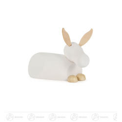 Esel modern, groß natur/weiß