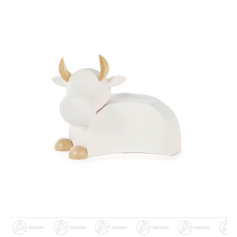 Ochse modern, groß natur/weiß
