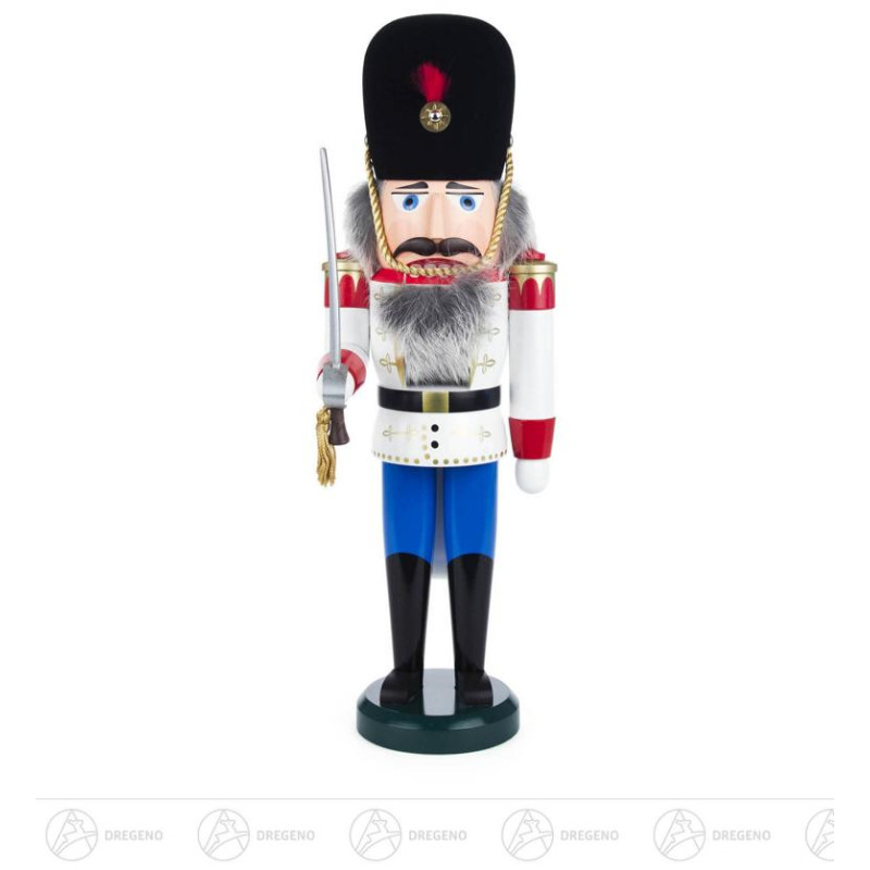 Nussknacker Däne weiß-blau, 39cm