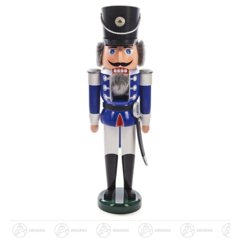 Nussknacker Husar blau-weiß, 60cm