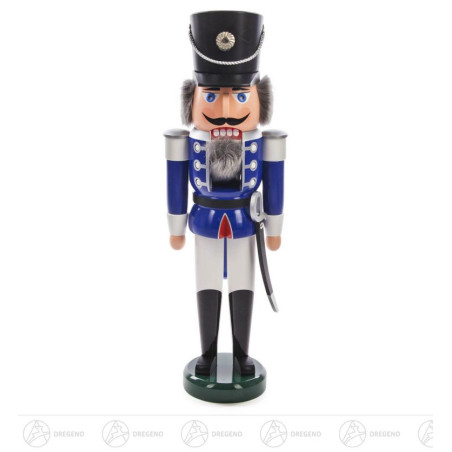 Nussknacker Husar blau-weiß, 60cm