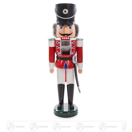 Nussknacker Husar rot-weiß, 60cm