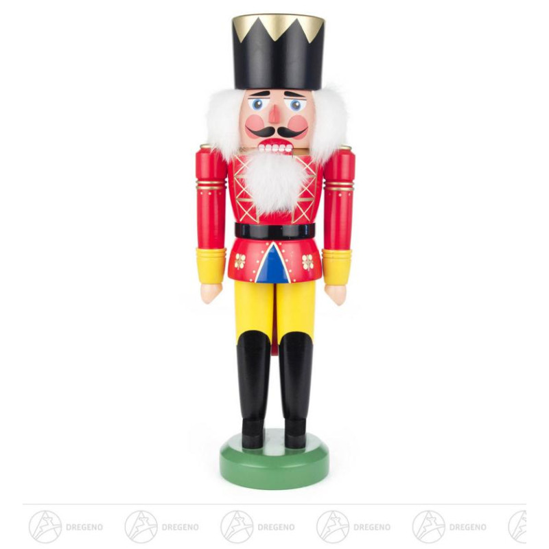 Nussknacker König rot-gelb, 41cm