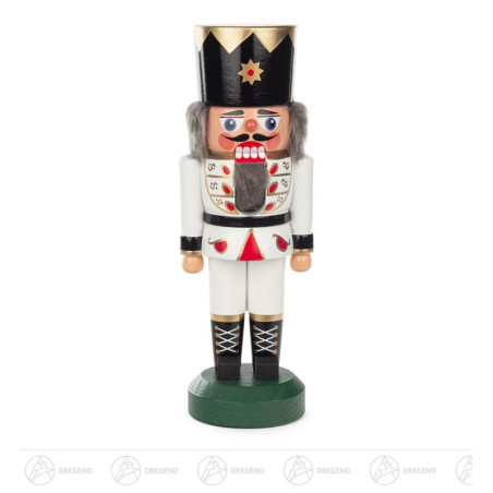 Nussknacker König weiß, 22cm