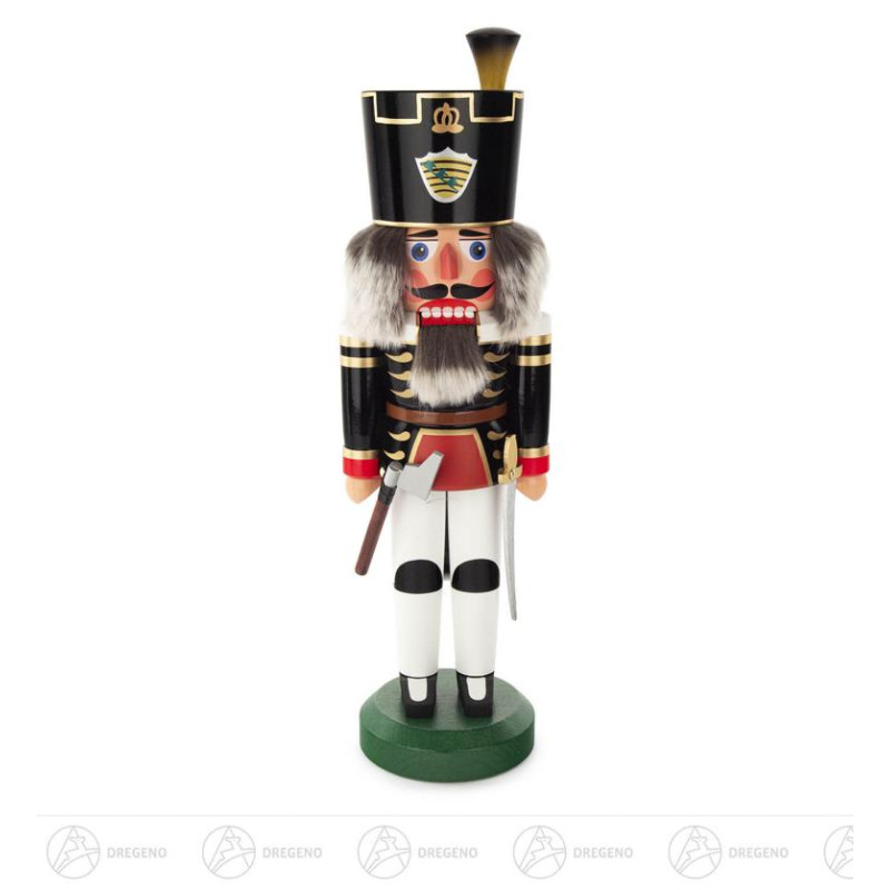 Nussknacker Bergmann schwarz-weiß, 40cm