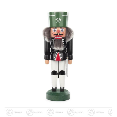 Nussknacker Bergmann grüne Mütze 28,5cm