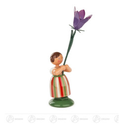 Blumenmädchen mit lila...