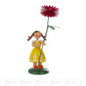 Blumenmädchen mit roter Dahlie 20cm