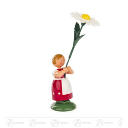 Blumenmädchen mit weißer...