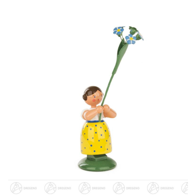 Blumenmädchen mit Vergissmeinnicht