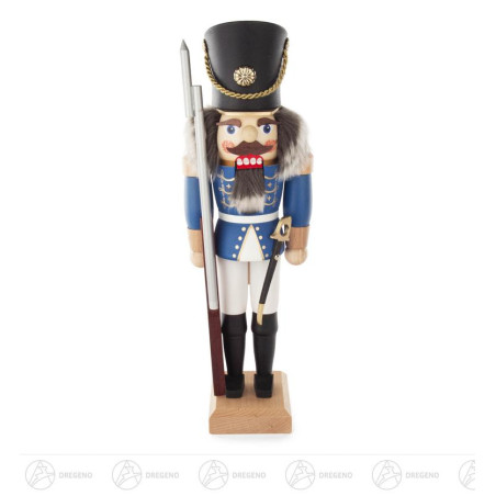 Nussknacker Soldat blau lasiert 38cm