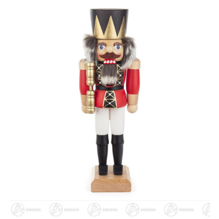 Nussknacker König rot lasiert 36cm