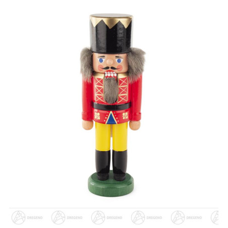 Nussknacker König rot-gelb, 14cm