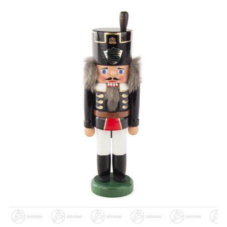 Nussknacker Bergmann schwarz-weiß, 15cm