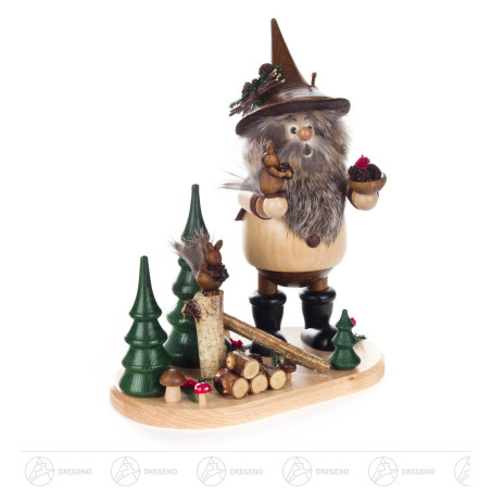 Räuchermann Waldwichtel mit Eichhörnchen