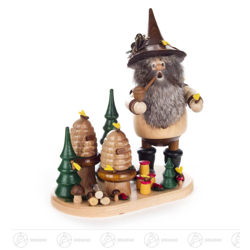 Räuchermann Waldwichtel Imker mit Bienenkörben