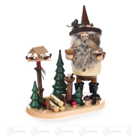 Räuchermann Wichtel Vogelfreund