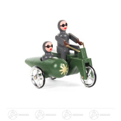 Miniatur Motorrad grün mit...