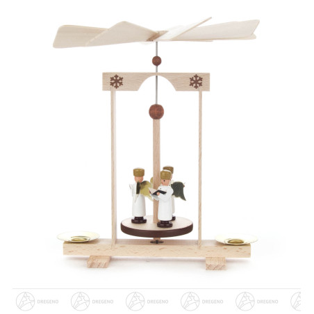 Mini-Pyramide mit Engeln, für Kerzen d10mm