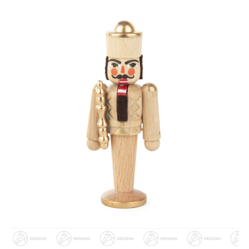 Mini-Nussknacker König natur