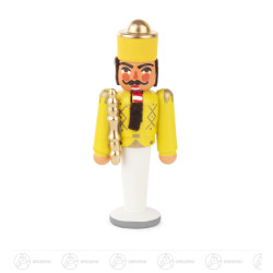 Mini-Nussknacker König gelb