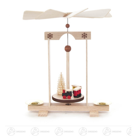 Mini-Pyramide mit Eisenbahn, für Kerzen d10mm