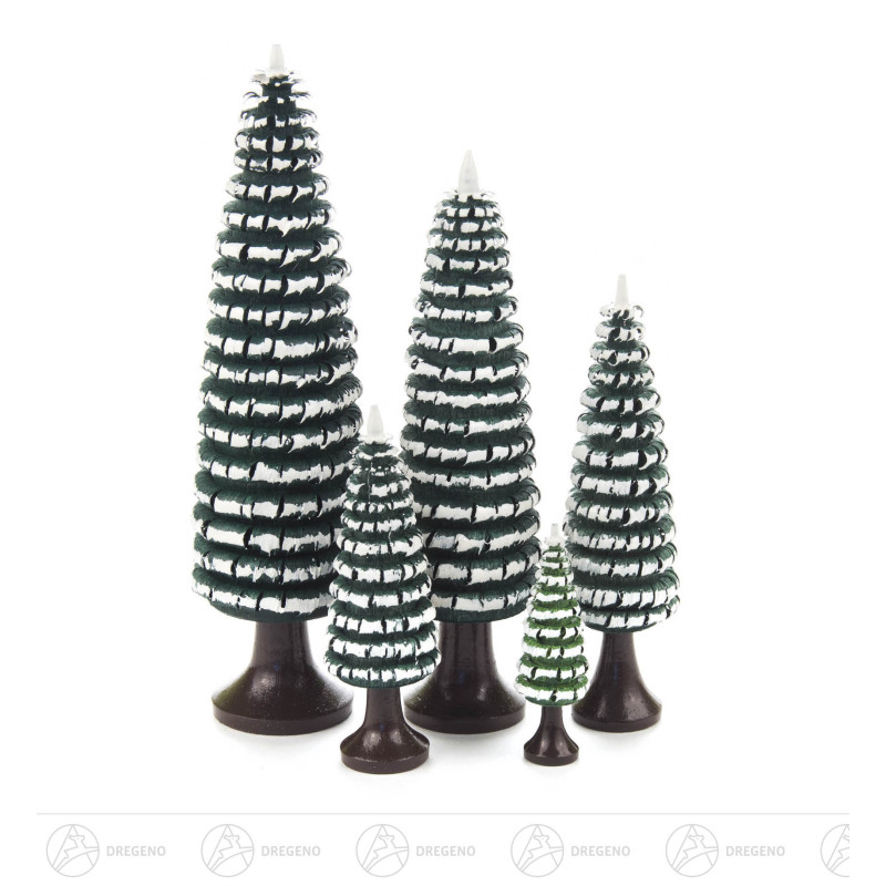 Ringelbäume mit Stamm grün/weiß (5)