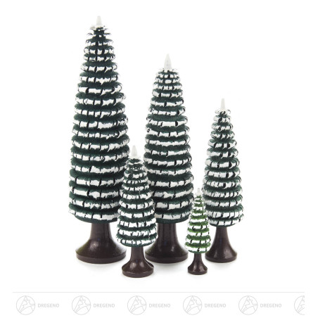 Ringelbäume mit Stamm grün/weiß (5)