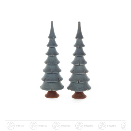 Massivholzbäume grün, 14,5cm (2)