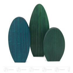 Baumset grün (3) 9cm/12cm/15cm