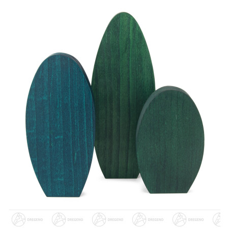 Baumset grün (3) 9cm/12cm/15cm