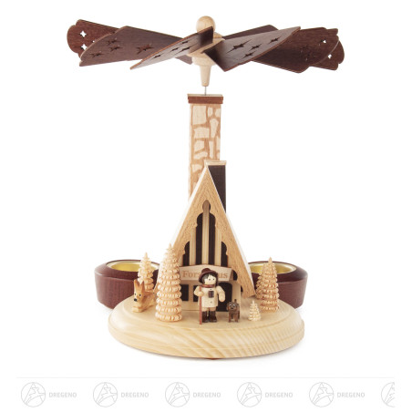 Räucherpyramide Forsthaus für Teelichte