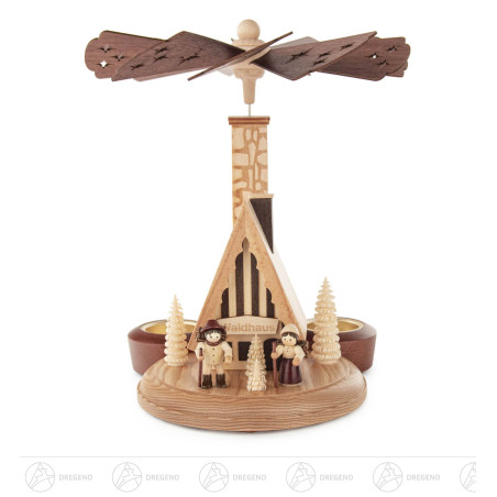 Räucherpyramide Waldhaus für Teelichte