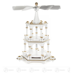 Pyramide unbestückt weiß,...