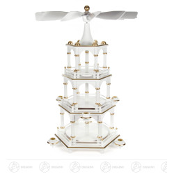 Pyramide unbestückt weiß,...