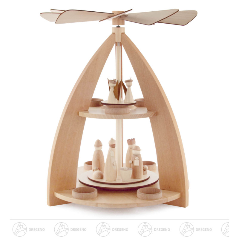 Pyramide Christi-Geburt für Teelichte