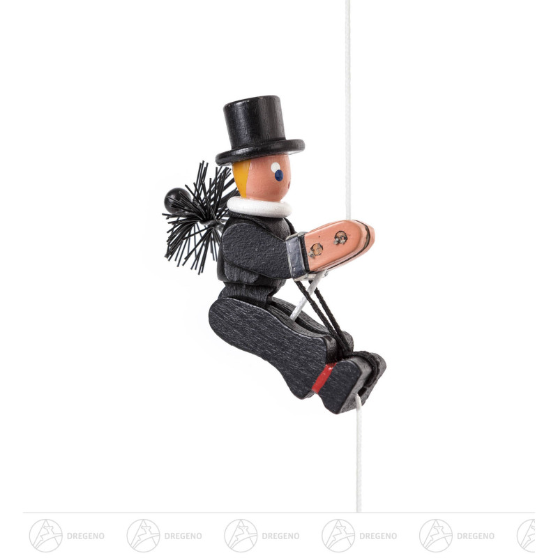 Kletterfigur Schornsteinfeger mit Besen