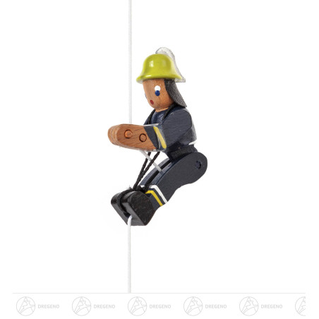 Kletterfigur Feuerwehrmann in neuzeitlicher Uniform