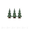 Massivholzbaum grün lasiert 6,5cm (3 Stück)
