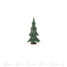Massivholzbaum grün lasiert,  9,5cm