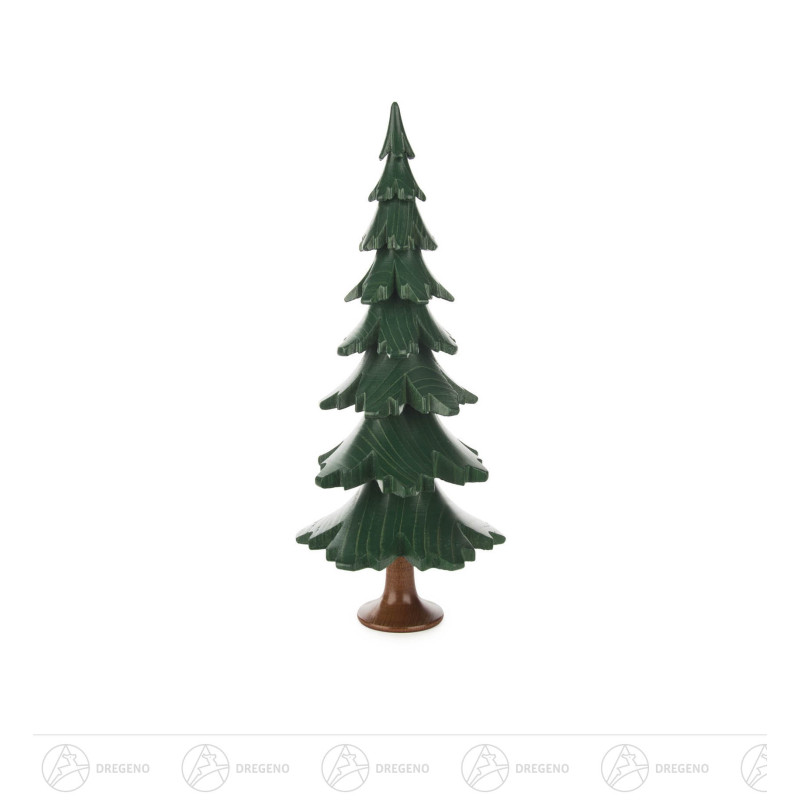 Massivholzbaum grün lasiert, 24,5cm