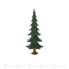 Massivholzbaum grün lasiert, 24,5cm