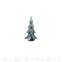 Massivholzbaum grün/weiß 9 cm