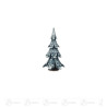 Massivholzbaum grün/weiß 9 cm