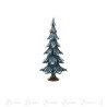 Massivholzbaum grün/weiß 19 cm