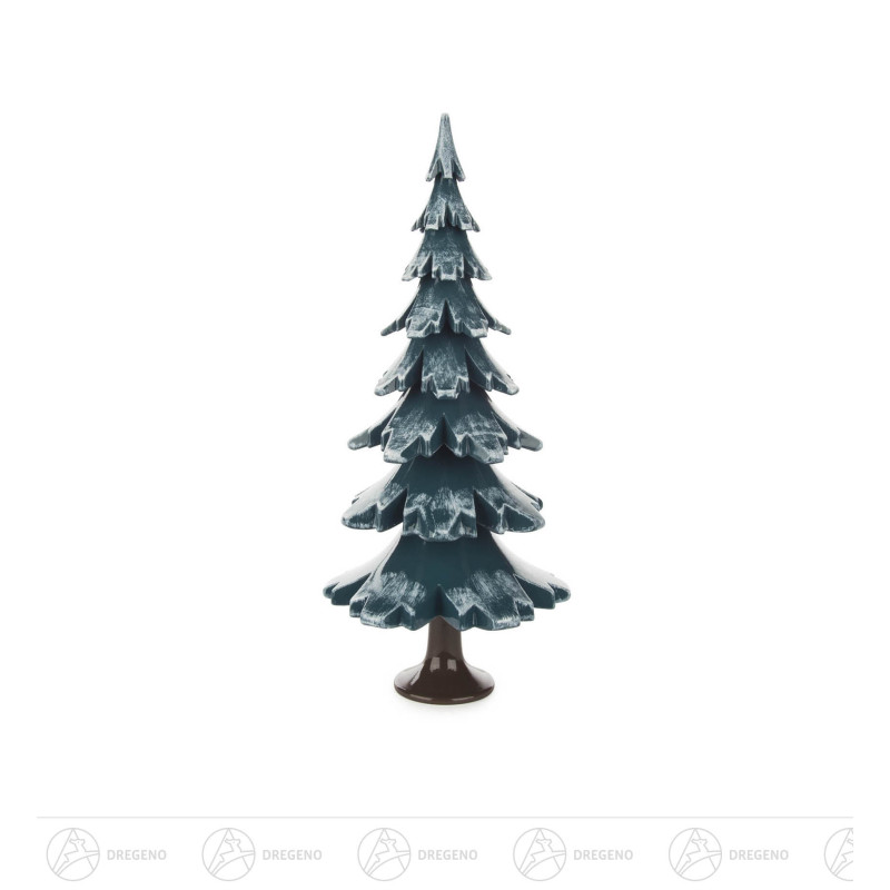 Massivholzbaum grün/weiß 24,5 cm