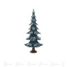 Massivholzbaum grün/weiß 24,5 cm